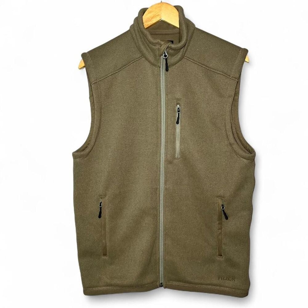 Vintage 00s Filson Olive Green Zip Up Vest Size S